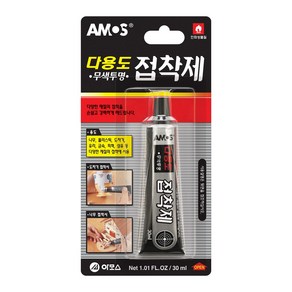 아모스 다용도 강력접착제(30ml)-초강력 무색투명 다양하게사용가능, 1개