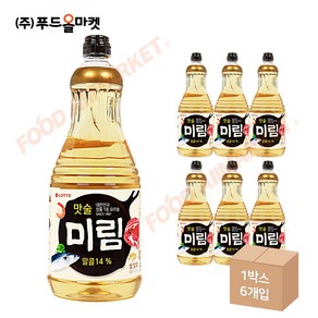 푸드올마켓_ 롯데 미림 1.8L 한박스 (1.8L x 6ea), 6개