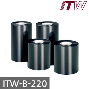 왁스리본 롤라벨먹지 바코드 열전사리본 ITW B220 40mm, 단품, 1개