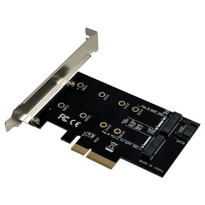 NEXTU M2296PCIe/화이듀 NVME SSD M.2 PCIE 변환컨버터 어댑터카드, 1개