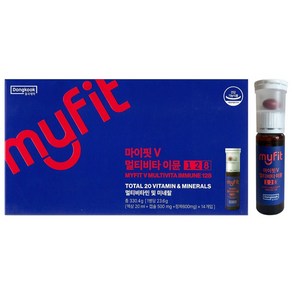 동국제약 마이핏V 멀티비타 이뮨 128 (액상 20ml + 캡슐 500mg + 정제 600mg) x 14개입, 14회분, 1개