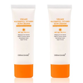 더마쉐어 비건 워터풀 비타민 선크림 SPF50+ PA++++, 2개, 50ml