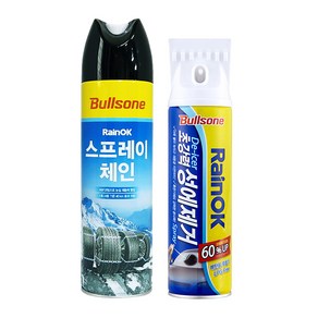 불스원 레인OK 스프레이체인500ml + 불스원 레인OK 성에제거제400ml, 1개