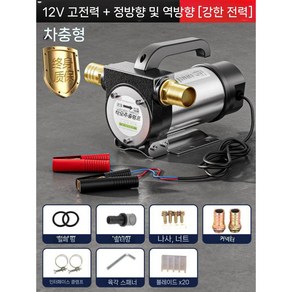 전기오일펌프 12v24v 범용 220v 디젤 가솔린 경유 휘발유 소형 자체 흡입 유물, A. 12V 정/역방향 순수 구리 모터, 1개