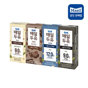 [매일유업] 매일두유 190ml 99.9 6+검은콩6+초콜릿6+고단백6(총24팩), 24개