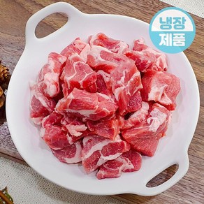 한돈 돼지고기 목살 찌개용 찌개거리 300g 우시산한돈 냉장 더예쁜한우