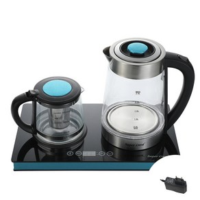 약탕기 중탕기 가정용 지능형 유리 달임 주전자 물 온도 조절 차 밥솥 건강 냄비 1PC, 01 EU, 01 Black
