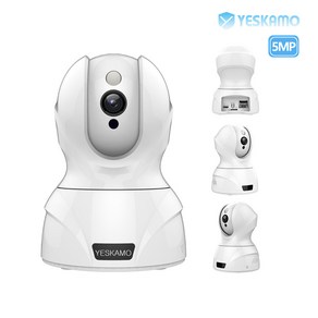 YESKAMO 예스카모 고화질 실내외용 무선 홈 IP CCTV 카메라, KR-826-5M-Bai-선택9, 1개