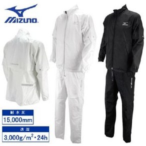 미즈노골프 MIZUNO GOLF 우의 방수 레인슈트 상하세트 52MG6A01 남성 맨즈, 블랙, 1개