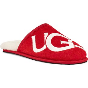 어그 UGG Scuff 로고 1101324 남성용 Samba Red/Ceam 슬립온 Slide 슬리퍼 FL1213