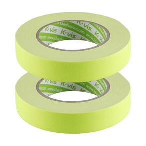 kvis 게퍼 개퍼 테이프 gaffer tape 형광노랑 25mm x 25M