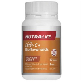 Nuta-Life Este C + Bioflavonoids 뉴트라라이프 에스터C+바이오플라보노이드 50타블렛, 1개, 50정