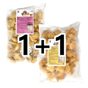 디앤 (OEM) 냉동 미니 야참 붕어빵 1+1 (팥 1kg + 슈크림 1kg), 2개