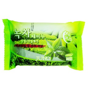 상투머리 녹차 때비누 150g