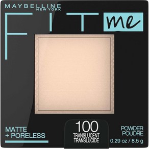 (캐나다 직송) Maybelline New Yok 매트 + 포어리스 프레스드 페이스 파우더 메이크업 반투명 8.5g, 1개, 100 반투명, 2kg