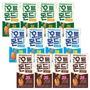 [트레이딩제이] 롯데칠성 오트몬드 (오리지널4+저당언스위트4+저당초코4), 1개, 190ml