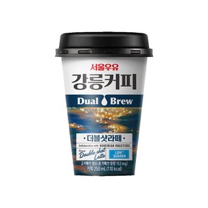 서울우유 강릉커피 더블샷라떼 컵커피 250ml x 18개