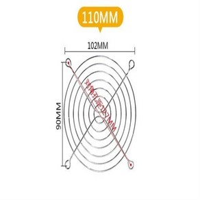 냉각팬 가드 금속 그릴 컴퓨터 커버 30mm 40mm 50mm 60mm 70mm 80mm 90mm 120mm 135mm 140mm 170mm 200mm