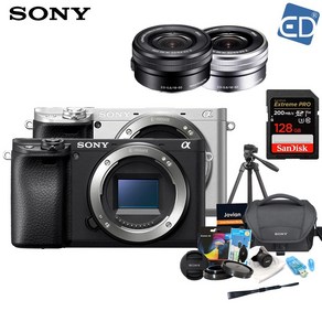 [소니정품] A6400 16-50mm 128GB 패키지 미러리스카메라 /ED, 01 소니A6400블랙+16-50mm+128GB