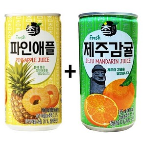 참맑은 제주감귤 (15캔) + 참맑은 파인애플 (15캔), 30개, 175ml