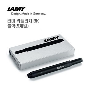 LAMY T10 만년필용 일회용 잉크 카트리지 5p, black, 4개