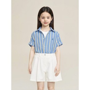 [브랜드정품]빈폴키즈 공식브랜드관 [BEANPOLE KIDS] 스트라이프 반소매 셔츠 스카이 블루 (BI5465U02Q)등원복 등교복