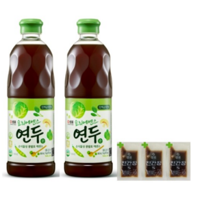 샘표 연두 순 860ml x 2 / 간장 추가 3개 증정/ 최신제품 /