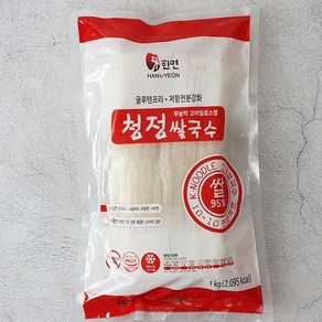 무농약 국내산쌀 95% 쌀국수 중면 2mm 1kg 냉동, 1개