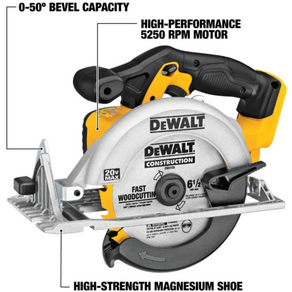 디월트 6-1/2인치 20V 원형 톱 그라인더 DCS391B (본체만) / DEWALT 6.5 Inch Circular Saw