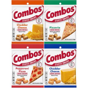 Combos Classic Vaiety (Pack of 4) Chedda Cheese 콤보 클래식 버라이어티(4팩) 체다 치즈 크래커와 프레즐 페퍼로니 크래커와 피자 프레즐, 콤보스 클래식 버라이어티(4팩) 체다 치즈 크래커와 프, 4개