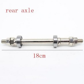 저전거 허브 부품 14CM 18CM 자전거 휠 허브 액슬 프론트 리어 6000 베어링, 1개, 02 Rea Axles 6000