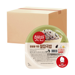 CJ제일제당 햇반 찹쌀을 더한 찰잡곡밥 210g, 36개