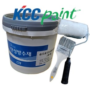 KCC 숲으로 정품 탄성 방수재 W 4KG (회색 녹색)