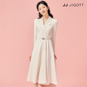 JJ지고트 테일러드 칼라 플레어 원피스 GP2A0OP811