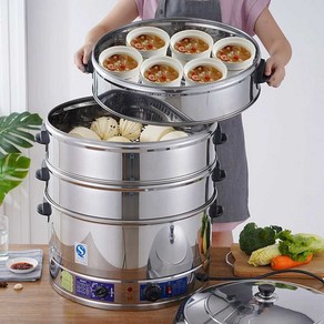 업소용 전기 찜기 만두 전기찜기 호빵 업소용전기찜기, 찐빵기+2단 찜기 35CM