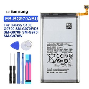 교체 배터리 EB-BG970ABU 갤럭시 S10e S10E M-G970F DS SM-G970U SM-G970W 휴대폰 3100mAh