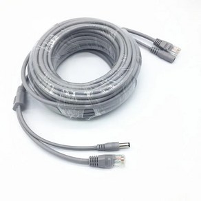 5M10M20M Cat5E 네트워크 이더넷 LAN RJ45 CCTV 시스템 IP 카메라 용 전원 연장 케이블 포함, 1)5 메터, 1개