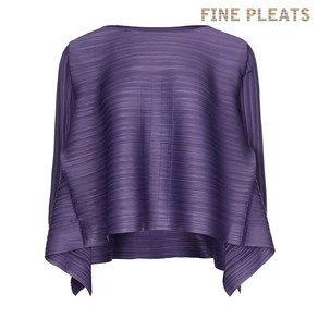 [FINE PLEATS] 피네 플리츠 긴팔 날개 탑 퍼플