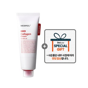 [MEDI-PEEL 메디필 정품] 레드 락토 콜라겐 크림 + 뱀부 시카 밤 카밍 마스크(5ea) 증정, 1개