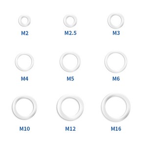 알루미늄 와셔 플랫 링 개스킷 씰 플레인 스페이서 패스너 M5 M6 M8 M10 M12 M14 M16 M18 M20 M22 M24 M26 20 개 100, M10x16x1.0mm, 20pcs