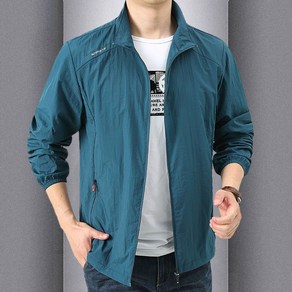 중년 남자 바람막이 여름용 야외 활동용 가벼운 아웃도어 자켓 여름 스포츠 재킷 JS