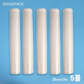 [고급 진공팩 파격 행사] 센스락 진공팩 센스팩 진공포장비닐 롤타입, 5개, 28cmx3m