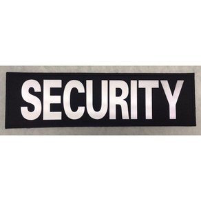 시큐리티 STAFF등판 벨크로 SECURITY패치 반사 보안패치 SECURITY명찰 보안 퀵안전등판, 1개