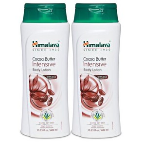 Himalaya Hebal Healthcae 코코아 버터 인텐시브 바디 로션 성 피부용 데일리 울트라 모이스처라이저 13.53oz 2팩, 2개, 400ml