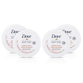 Dove 너리싱 바디 케어 페이스 핸드 및 바디 뷰티 크림 일반 및 건성 피부용 로션 24시간 보습 각 병 71.7g(2.5온스) 215649