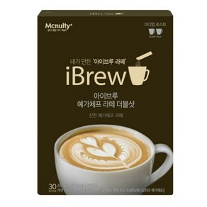 아이브루 맥널티 예가체프 라떼 더블샷 커피믹스, 14g, 30개입, 1개