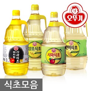 오뚜기 양조식초 현미식초 마시는 사과식초 식초모음전, 1.5L, 2개