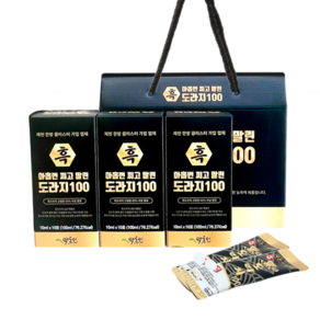 배즙을 넣지않은 아홉번 찌고말린 도라지진액 스틱10ml 30포, 100ml, 3개