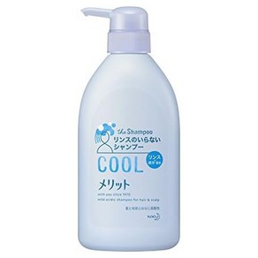 일본직발송 6. MERIT 메리트 린스가 필요없는 샴푸 쿨 타입 펌프 480ML [ 부외품] B07B56KC2S, 1개