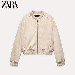 자라 페이크 스웨이드 봄버 자켓 ZARA 여성 블루종 일본직구